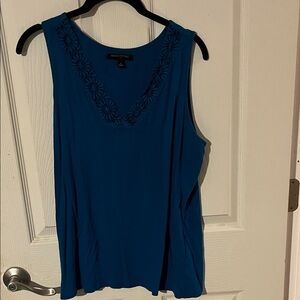Banana Republic Teal Sleeveless Shirt Large